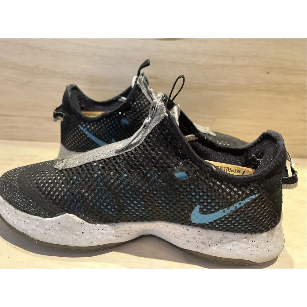 Nike PG 4 Mens size 9 Athletic Sneaker Shoe Black Blue White CD5079-004